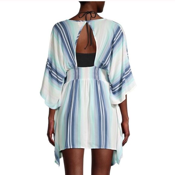 NWTs Surf Gypsy Printed Striped Swim Cover Up Dress Size Small - Picture 3 of 3